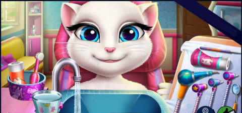 Angela Real Dentist Or Talking Tom Cat?