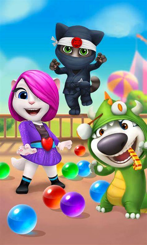 Talking Tom Bubble Shooter Or Tom's Love Letters?