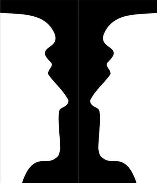 What Do You See First Is Faces Or Candle Sticks?