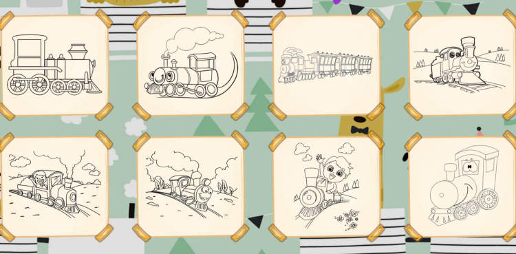 Warriors Against Enemies Coloring Or Trains For Kids Coloring?